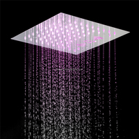 Système de douche Led 12 pouces pomme de douche pluie avec haut-parleur de musique affichage de la température ensemble de robinets thermostatiques de douche de salle de bain