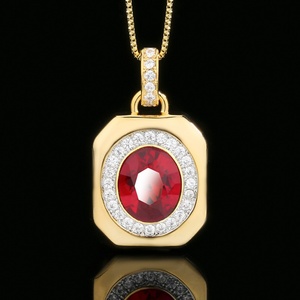 Fashion 10*12mm Imitation Jade Eco-friendly Copper Gold Plated Anti-tarnish Jewelry Geometric Square <b>Choker</b> Necklace for Women - Product Image 3