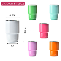 Nouveau Gobelet Isotherme Mini en Acier Inoxydable de 3 oz pour le Camping, Écologique, Performance Thermique de 12 à 24 Heures