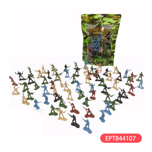 Mini đồ chơi quân đội lính và xe quân sự chiến tranh chơi đặt đô la cửa hàng khuyến mãi xe tăng chiến trường phụ kiện làm bằng nhựa - Product Image 3