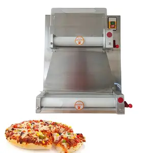 Máy Cán Bột Bánh Sừng Bò Bằng Điện Không Gỉ Máy Ép 18 Inch Máy Cán Bột Bánh Pizza Tự Động Máy Làm Bánh Pizza
