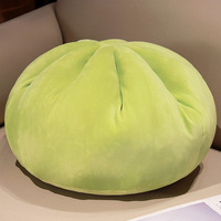 Peluche géante OEM en forme de Baozi, douce et moelleuse, jouet animal en peluche mignon de dessin animé, poupée en forme de boulette super douce brodée anti-stress 40cm
