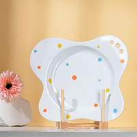 YST Fabricant de céramique Assiettes de fête Conception papillon Grès Ensembles d'ustensiles de cuisine Assiette de restaurant Vaisselle Ensemble de vaisselle