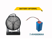 Changrong 12 pouces ventilateur chargeur d'urgence ventilateur de bureau solaire avec panneau solaire et veilleuse LED