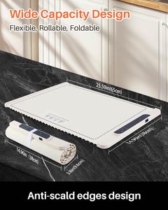 2025 New Foldable Silicone Food Warming Tray Silicone Electric Heating Tray Electric Warming Tray With Adjustable Temperature - Product Image 5