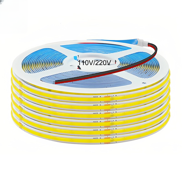 220v Driver-free Cob Led Strip Light 110v Driverless Ce Rohs Warm White Flexibles Tape Luz De Tira Led Cob