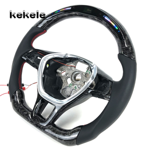Volant de direction en fibre de carbone forgé RPM LED personnalisé pour Volkswagen <span class=keywords><strong>VW</strong></span> <span class=keywords><strong>Golf</strong></span> MK7 Jetta 7.5 Mk6 GTD GTE Polo GTI CC Passat Tiguan - Product Image 3