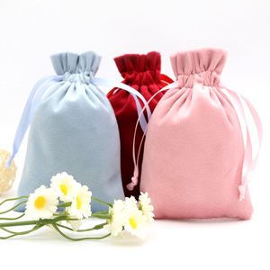 Sac cadeau de Noël en velours doux recyclable extra large avec cordon de serrage, broderie et impression de logo personnalisé - Product Image 4