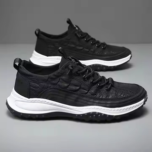 <span class=keywords><strong>Zapatillas</strong></span> de deporte informales de lujo para hombre, <span class=keywords><strong>zapatillas</strong></span> de correr antideslizantes transpirables ligeras, plantilla de PU, malla sin cordones para primavera Otoño Invierno - Product Image 5