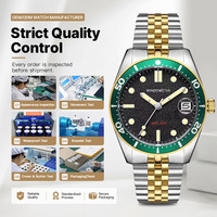 Montre sport pour homme à mouvement quartz, contrôle qualité strict, étanche, lumineuse, date, fabricant OEM personnalisé, commandes en gros, montre pour homme