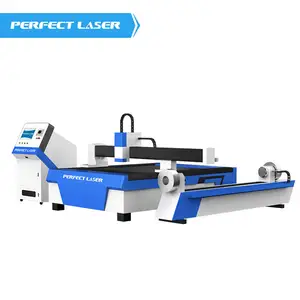 Perfect Laser- Metal stainless steel pipe tube 3015 6040 small size mobile 500w 1000w 1500w 2000w fiber laser cutting machine