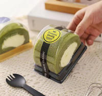 Boîte à gâteau jetable en PET écologique à peau de tigre, anti-buée, personnalisable, pour salades, hamburgers et autres aliments