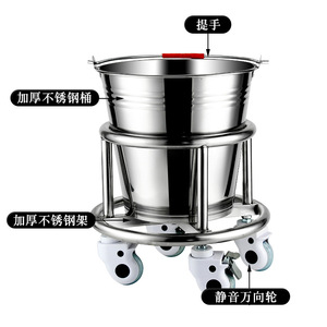 Promotion Stainless Steel Medical Waste Bin With Wheels For Hospital Clinic Use - Product Image 1