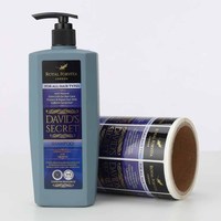 Étiquette autocollante personnalisée en vinyle imprimé, imperméable, résistante à l'huile, pratique, de haute qualité et écologique pour bouteille de shampoing – Fabrication chinoise
