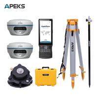 Récepteur GNSS RTK laser APEKS AP30 1408Ch 120 °   Équipement de topographie GPS IMU à double caméra avec laser vert 30M, base et rover