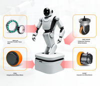 Moteur servo-intégré Kinco ISML avec entraînement direct |   Système tout-en-un (moteur + encodeur + roue) pour AGV/robots de service, conception compacte