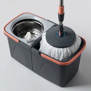 Spotzero By Milton Prime Spin Mop Avec Grandes Roues Spin Mop Et Seau Systemdual Spinning Mop