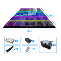 Piste de danse LED active 30x30cm pour jeux interactifs Spotlights de qualité Vloer pour hôtel