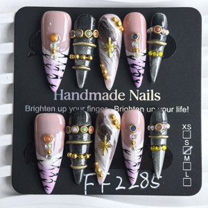 <span class=keywords><strong>Ongles</strong></span> press-on faits main de haute qualité personnalisés avec colle, OEM ODM, étiquette privée, <span class=keywords><strong>faux</strong></span> <span class=keywords><strong>ongles</strong></span>, <span class=keywords><strong>ongles</strong></span> artificiels, prix de gros - Product Image 1