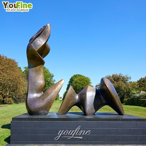 Statue de <span class=keywords><strong>Sculpture</strong></span> en Bronze et cuivre du célèbre parc en plein air de <span class=keywords><strong>Henry</strong></span> potter, deux pièces inclinables - Product Image 3