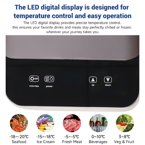 Mini Refrigerador Portátil para Auto Freecool, de Una Sola Zona, 28L, Congelador para Apoyabrazos, 12V/24V, Refrigerador Eléctrico para Uso en Exteriores, Hoteles y Hogares - Product Image 2