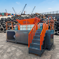 Broyeur de palettes en bois 1,2 x 1,2 m, machine de recyclage pour séparer le bois et les clous pour produire de la sciure de bois