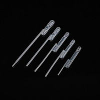 Pipette de laboratoire individuelle stérile jetable en plastique LDPE, conception à double bulbe, plage de volume 20ul-300ul, transfert, garantie 3 ans, OEM