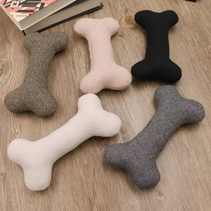 Sevimli kemik şekilli köpek çiğnemek oyuncak dayanıklı <span class=keywords><strong>Pet</strong></span> interaktif ses peluş oyuncak ile TPR malzemesi yumuşak pamuk doldurma ve diş taşlama - Product Image 1