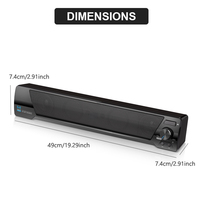 Barra de Sonido de Modo Dual al por Mayor, Audio HD, Sonido Potente, Radio FM, Llamadas Manos Libres para Altavoces de Entretenimiento para PC
