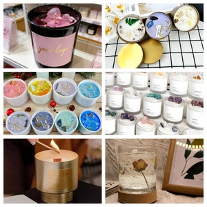 Vela de Cera de Soja con Flores Eternas Personalizable, Velas Aromáticas con Flores Secas para Decoración del Hogar, para Navidad y Bodas - Product Image 6