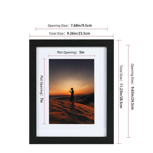 إطارات صور خشبية من MDF بتصميمات HOMCO بأسعار الجملة، مقاسات 5×7، 6×8، 8×10، 11×14، 16×20 بوصة، <span class=keywords><strong>A3</strong></span>، A4، A5 وأحجام مخصصة لديكور الجدران - Product Image 2