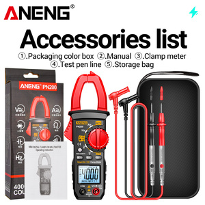 ANENG Đồng Hồ Kẹp Kỹ Thuật Số PN200 Đồng Hồ Vạn Năng DC/AC 600A Hiện Tại Đếm 4000 Ampe Kế Máy Kiểm Tra Điện Áp Máy Kiểm Tra Điện Áp NCV Điện Dung Xe Hơi - Product Image 6