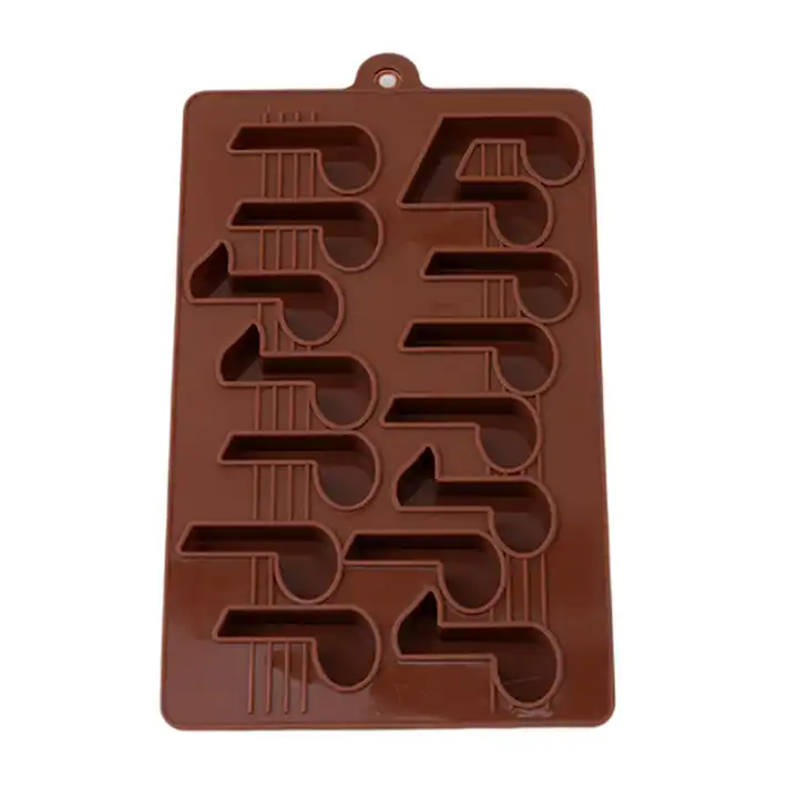 UCHOME BPA FREE 14 Musical Note Chocolate Candy Molds Silicone