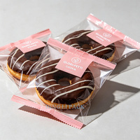 Sacs d'emballage thermoscellables transparents personnalisés pour biscuits, nougats, macarons et gâteaux de lune