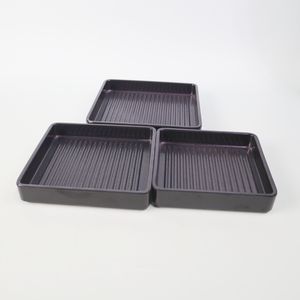 ไขควงหม้อร้อนสำหรับบาร์บีคิวเชิงพาณิชย์สุดสร้างสรรค์จานซูชิสีดำฝ้าทำจากพลาสติกญี่ปุ่น - Product Image 5