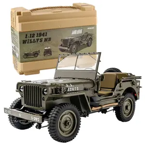 罗乔比FMS 1941威利斯MB洁牙机吉普车RTR 2.4G 1/12标尺全地形4WD遥控4X4业余玩具