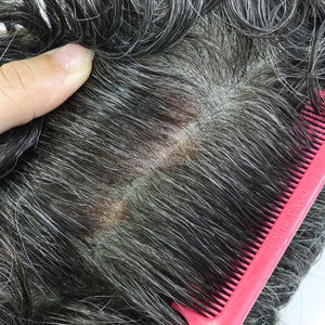 ท็อปเปอร์ผมแท้แบบบางพิเศษ ขนาด 8x10 นิ้ว ตัดได้ทุกขนาด เนื้อผมอินเดีย สำหรับผู้ที่ชื่นชอบ ความยาว 6 นิ้ว - Product Image 3