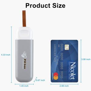 Organisateur de pilules hebdomadaire à 3 compartiments, boîte à pilules en plastique en forme de blocs de construction - Product Image 2