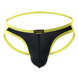 Biểu tượng tùy chỉnh Mens băng lụa thongs G-string Sexy Eo Thấp Pouch Bikini Đồ Lót Nam khiêu dâm đồ lót gay jockstrap <span class=keywords><strong>Tanga</strong></span> tóm tắt - Product Image 3