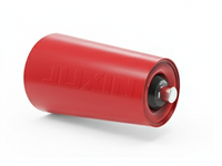 Rouleaux coniques de convoyeur JUXIN de bonne qualité, divers modèles, avec roulement à billes à gorge profonde et jante en acier pour systèmes de convoyage