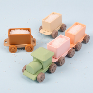 Trẻ em Xây dựng khối đồ chơi Silicone Câu Đố phù hợp với câu đố giáo dục sớm đẩy và kéo đồ chơi mềm Silicone đồ chơi Đào tạo - Product Image 3