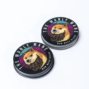 Hochwertige Niedertemperatur-Farbwechsel etikett Hunde aufkleber Farbe runde Getränke etiketten wasserdicht