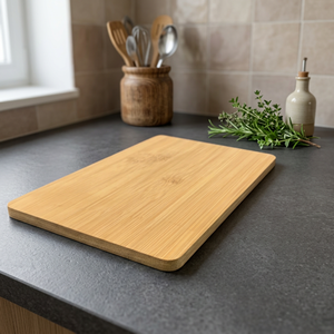 Tabla de Cortar Cuadrada Grande y Gruesa de Bambú AWE, Ligera, Premium, Duradera, Apta para Lavavajillas - Product Image 2