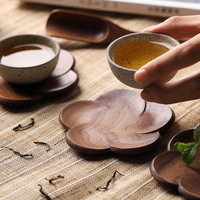 Sous-verres en bois naturel créatifs faits à la main, style fermier, empilables, pour plateau à tasses à thé, support de table pour salle à manger, mariage