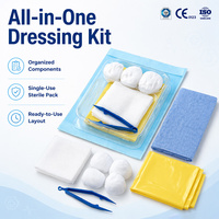 Kit de pansements de base pour plaies, stérile et jetable, pour sutures d'urgence et changement de pansement en dialyse