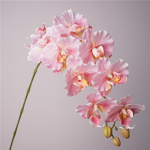 BF-OD06-1 Flor de Orquídea Artificial de Tallo Único con 9 Cabezas, Tacto Real, Látex, Color Blanco, <span class=keywords><strong>Rosa</strong></span>, Morado, Orquídea Phalaenopsis <span class=keywords><strong>Azul</strong></span> - Product Image 6