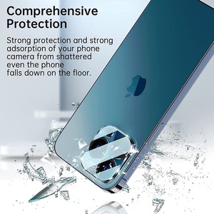 Protettore dello schermo in vetro temperato con Cover completa 9H per <span class=keywords><strong>iPhone</strong></span> <span class=keywords><strong>12</strong></span> 13 14 <span class=keywords><strong>Mini</strong></span> <span class=keywords><strong>fotocamera</strong></span> Pro Max - Product Image 4
