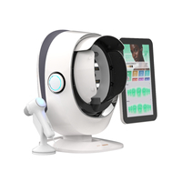 Analyseur de peau K57 AI avec triple caméra 36MP, 8 spectres, machine professionnelle de détection de la peau du visage avec écran tactile de 15,6 pouces