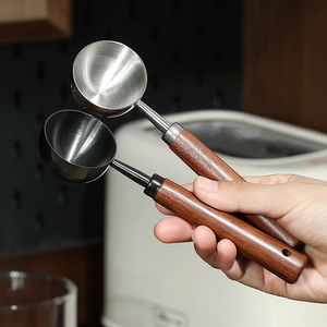 Argento Vintage in acciaio inox lungo cucchiaio di caffè in polvere di metallo e fagioli cucchiaio di misurazione del tè strumenti per il caffè macinato - Product Image 5