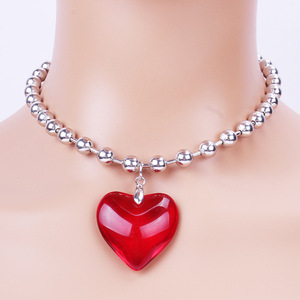 Collar de Acero Inoxidable con Forma de Corazón, Colgante de Moda para Mujer, Regalo de Joyería, Origen Yiwu XI X584 - Product Image 1
